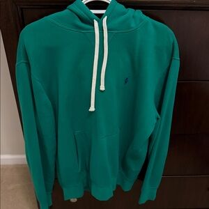Polo Ralph Lauren Green Hoodie with Embroidered Logo medium